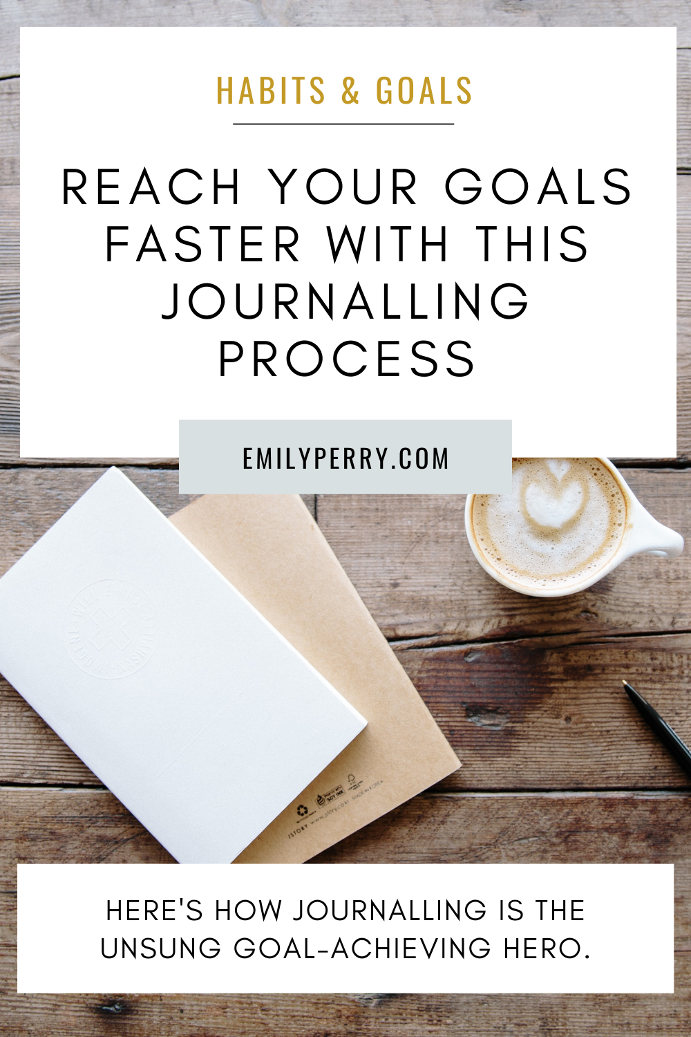 Reach Your Goals Faster with This Journalling Process emily perry rock your purpose journal